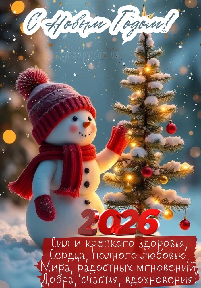 З Новим роком 2026, нехай кожен день буде добрим.