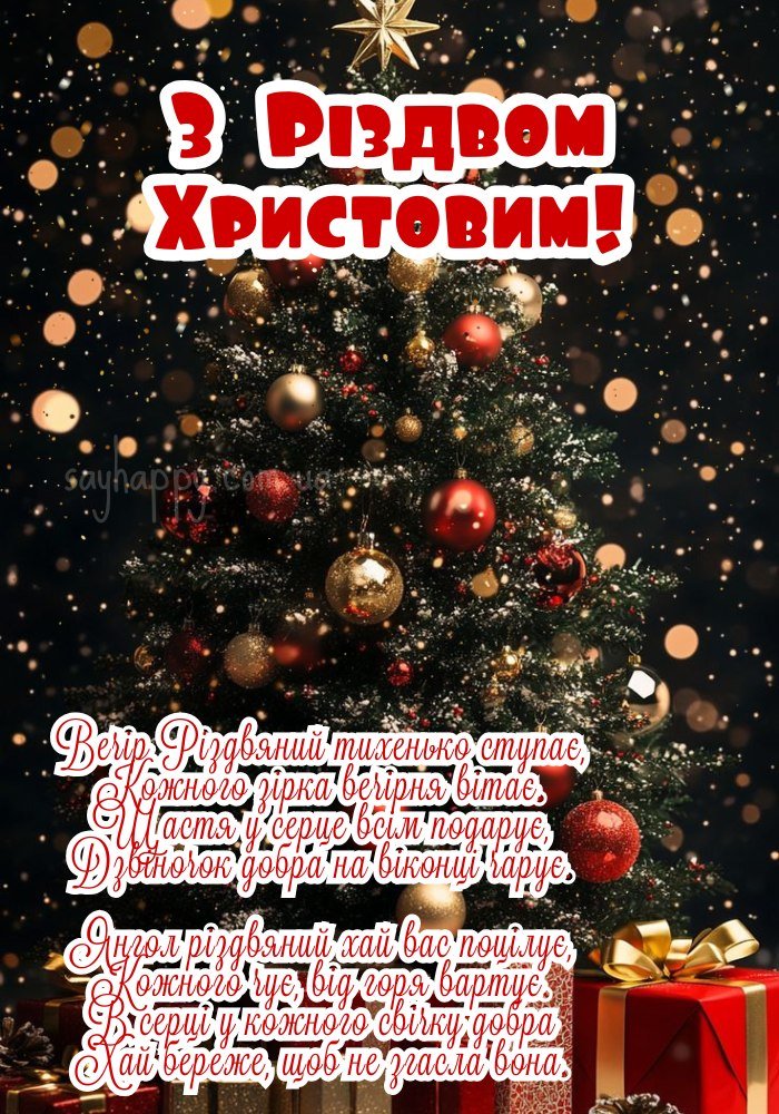 З Різдвом Христовим 2025! Хай буде мир у серці.