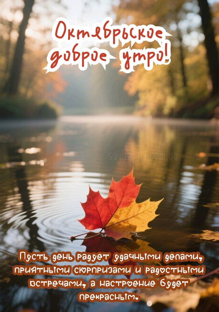 Світло і тепло в тиші жовтневого ранку.