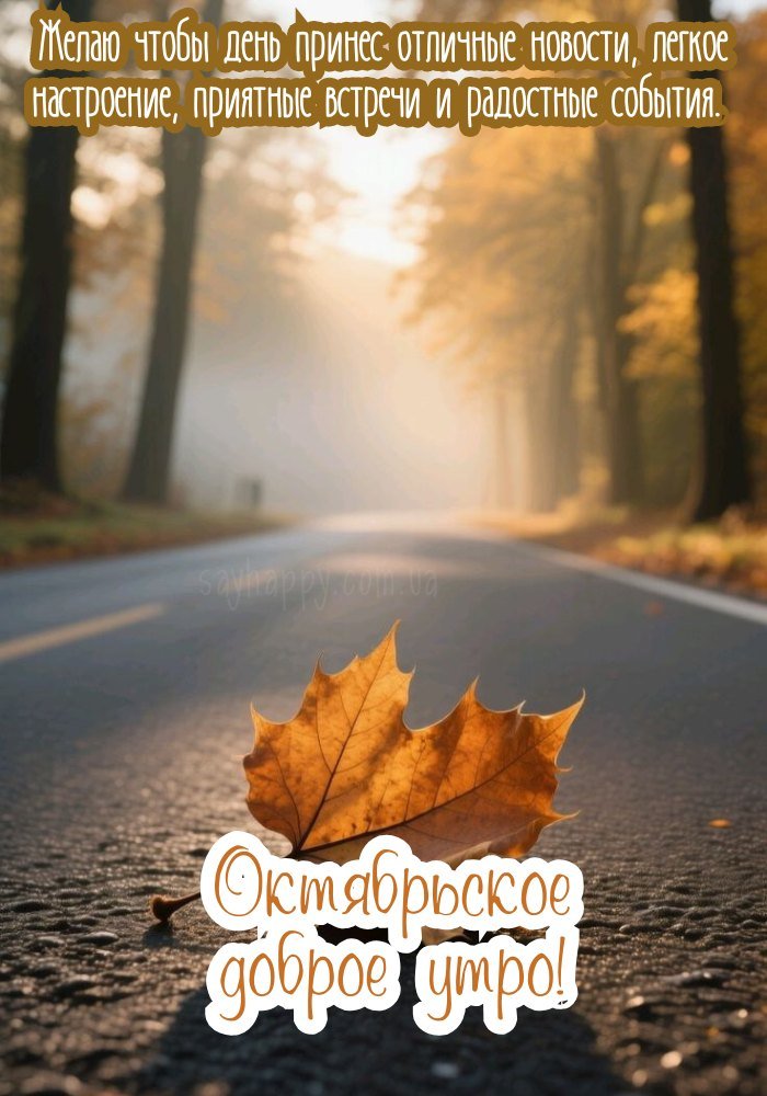 Картинка красивого жовтневого ранку