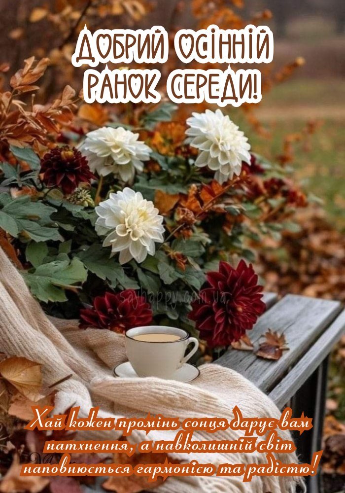 Чудовий осінній ранок середи – як ковток тиші й краси