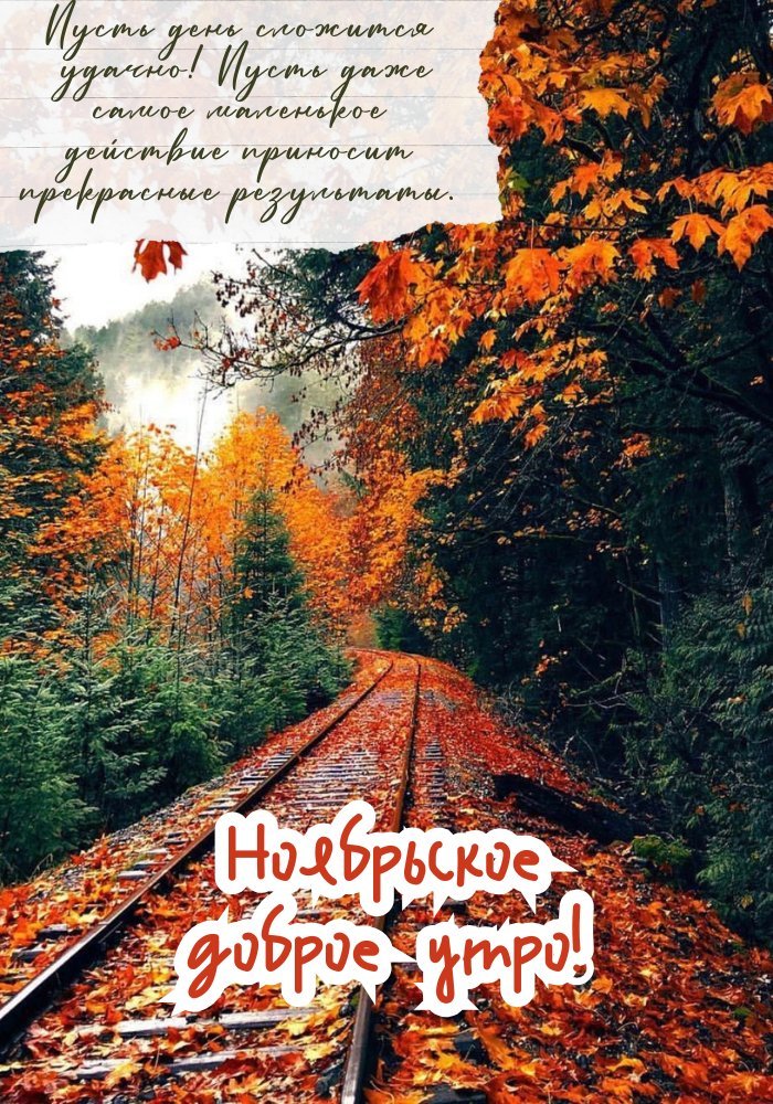 Прекрасного листопада і радісного ранкового дихання