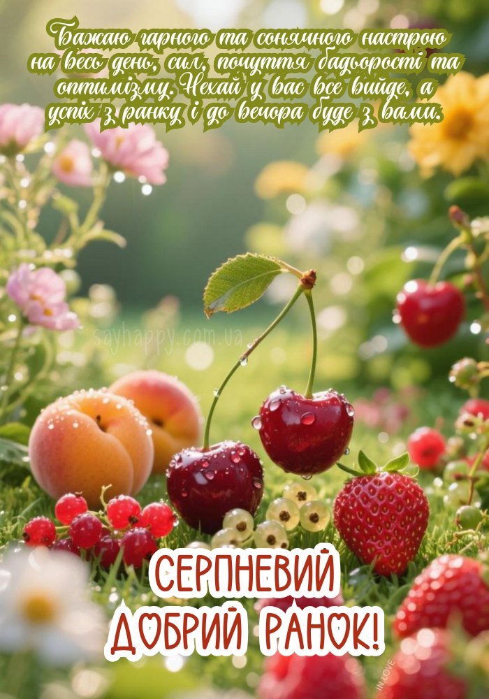 Початок дня серпня