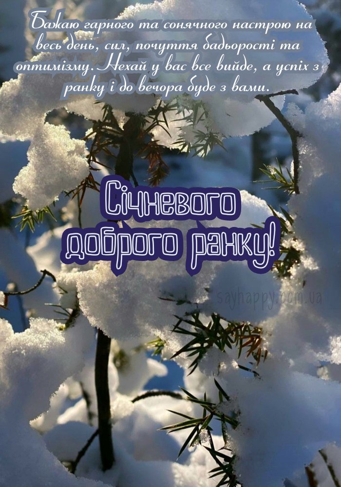 Привітання з доброю січневою казкою