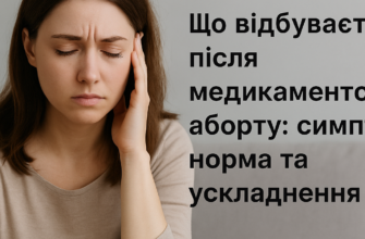 Виділення після медикаментозного аборту: норма та можливі ускладнення