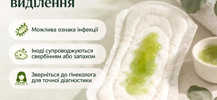 Зеленуваті виділення з піхви: причини, симптоми та лікування